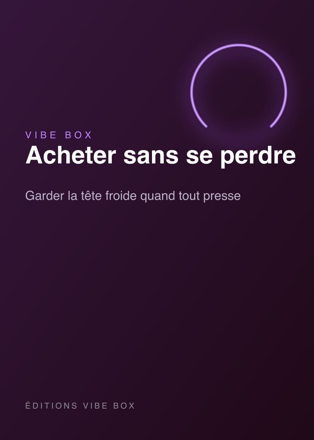 Acheter sans se perdre
