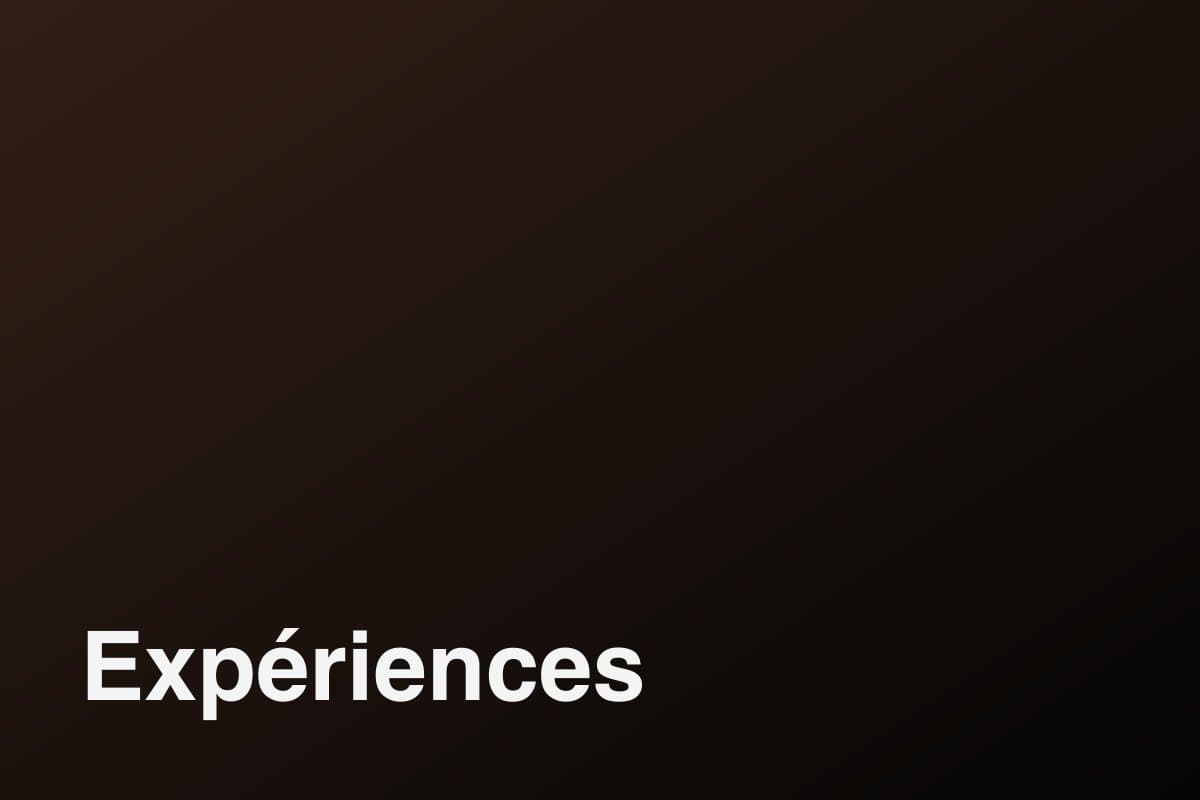 Expériences